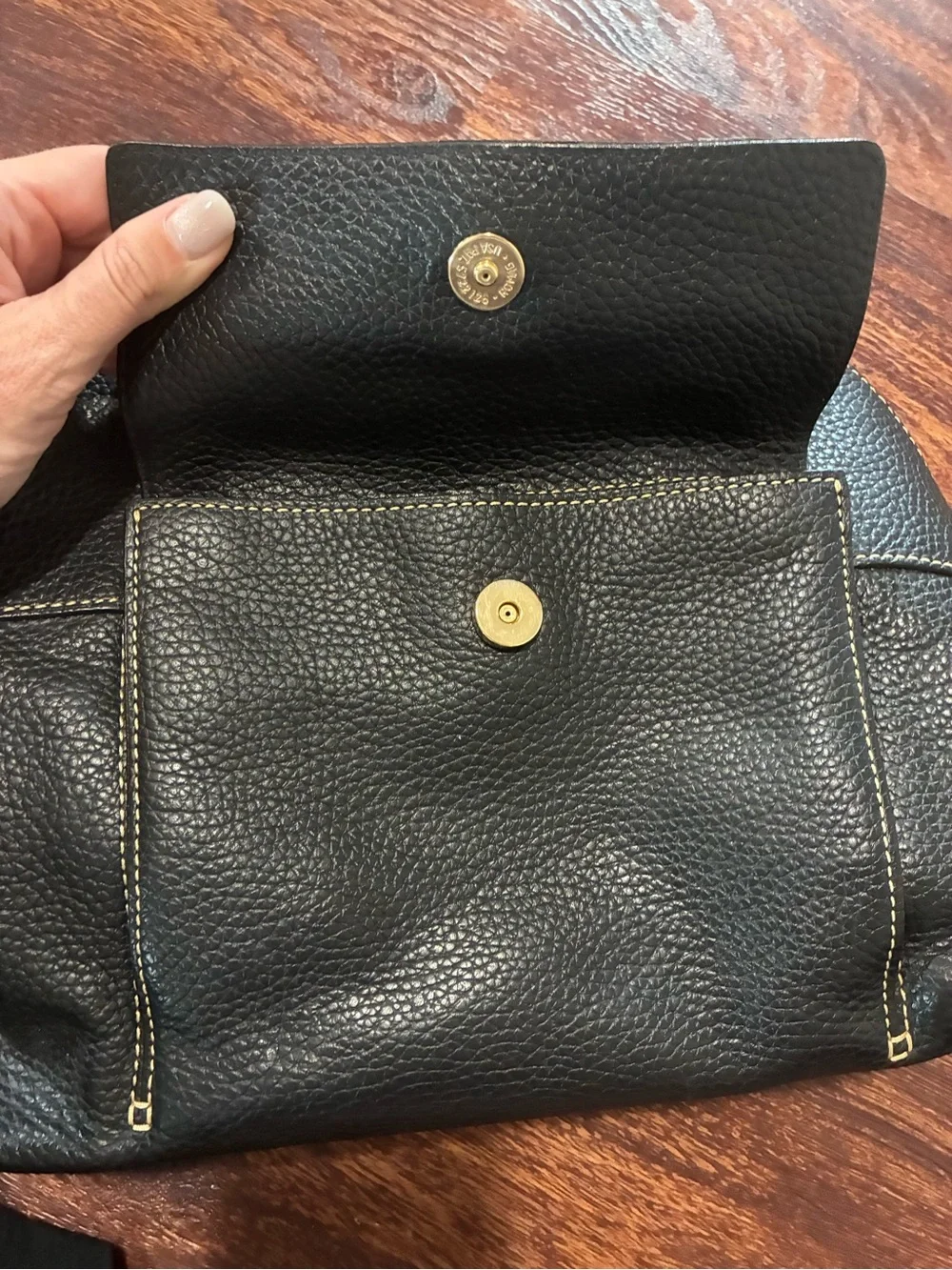 Dooney & Bourke structured pebbled